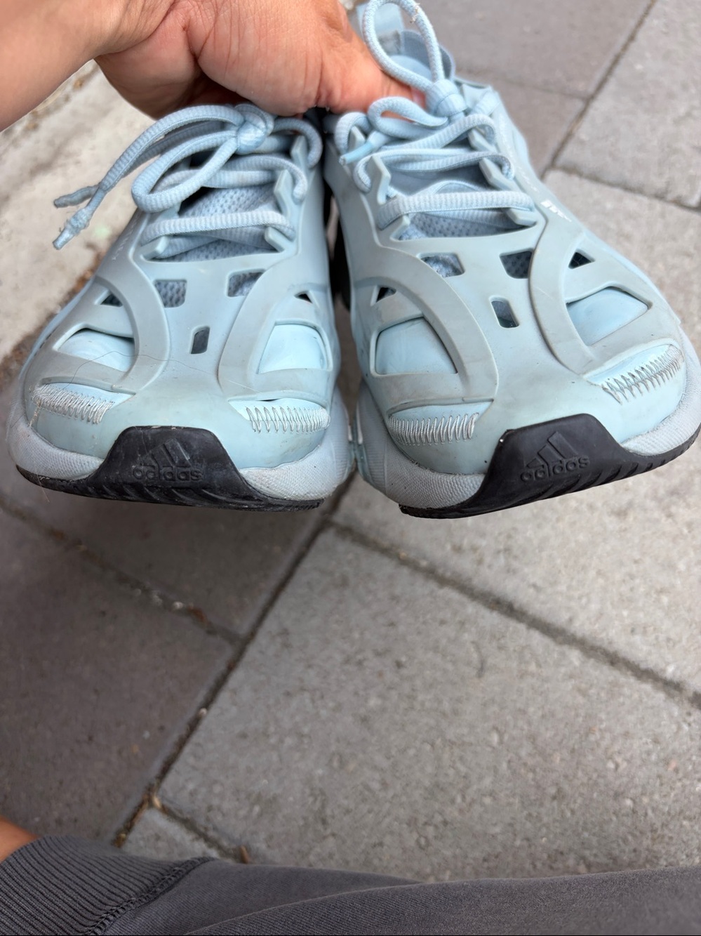 Adidas by Stella McCartney Women's blue gray Solarglide Sneaker Shoes 7 - Picture 5 of 10